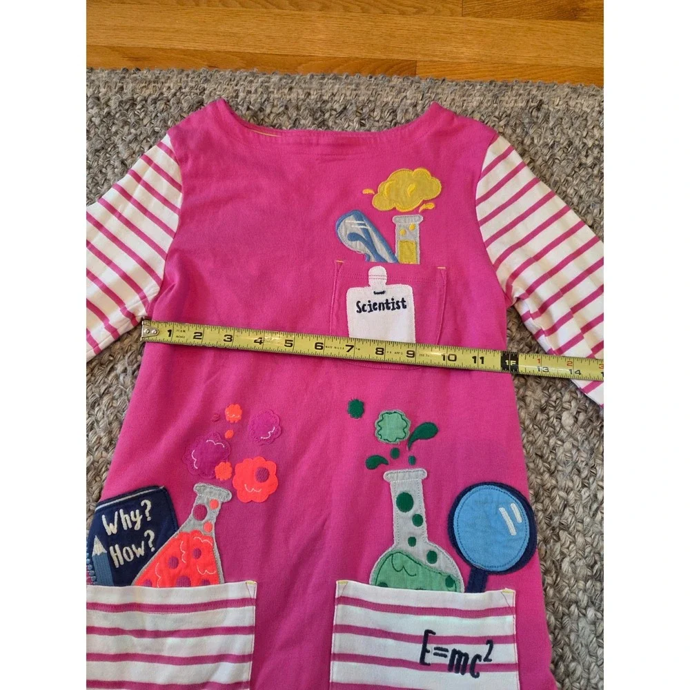 Mini Boden Science Scientist Back to School Appliqué Jersey Dress Girls 9-10